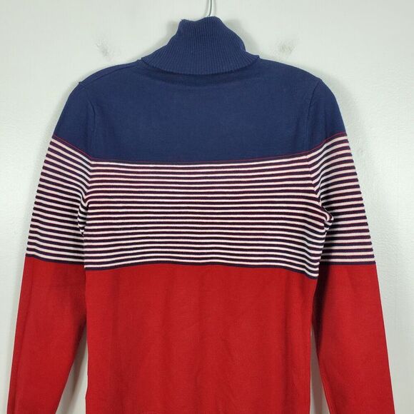 KRIMSON KLOVER Easy Rider Ski Turtleneck Sweater Navy Blue Red Outdoor Womens M - Picture 4 of 8
